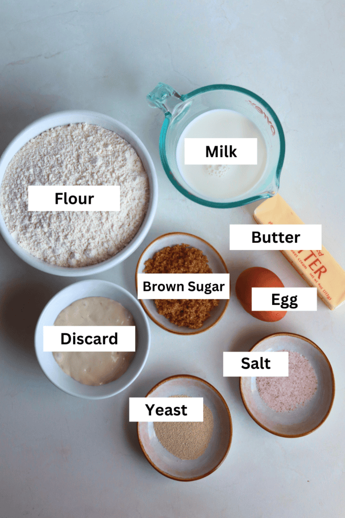 sourdough discard sweet rolls ingredients