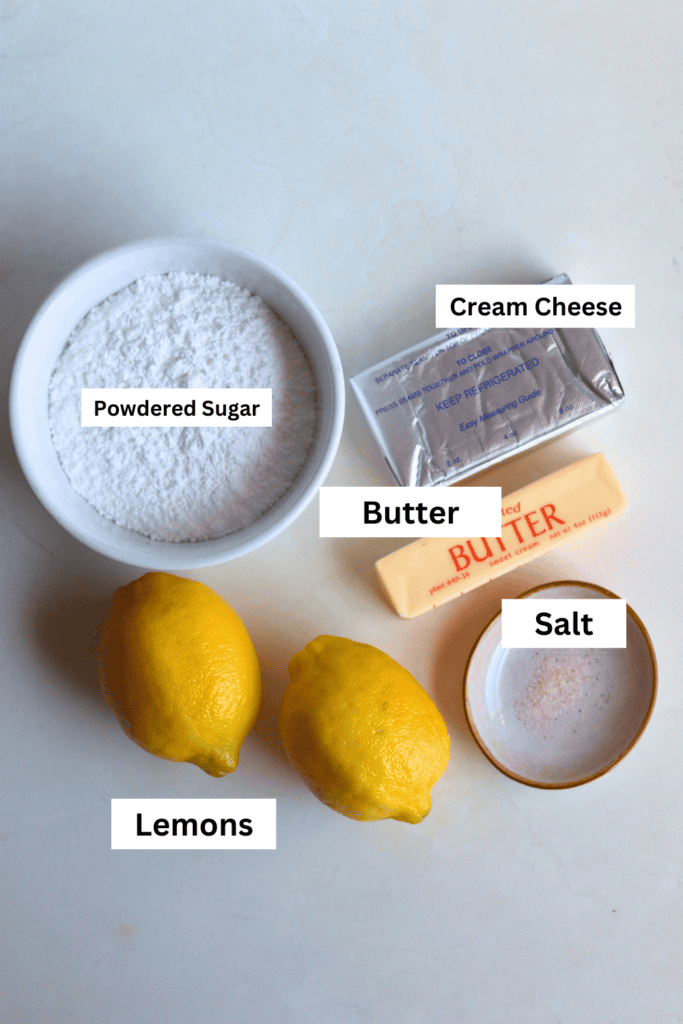 lemon cream cheese glaze ingredients