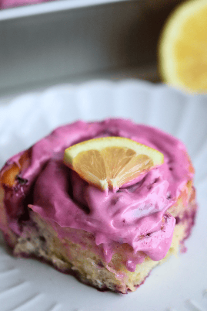 Sourdough Discard Lemon Blueberry Sweet Rolls