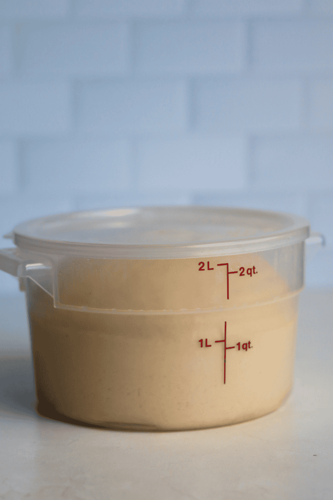 dough that has doubled in size