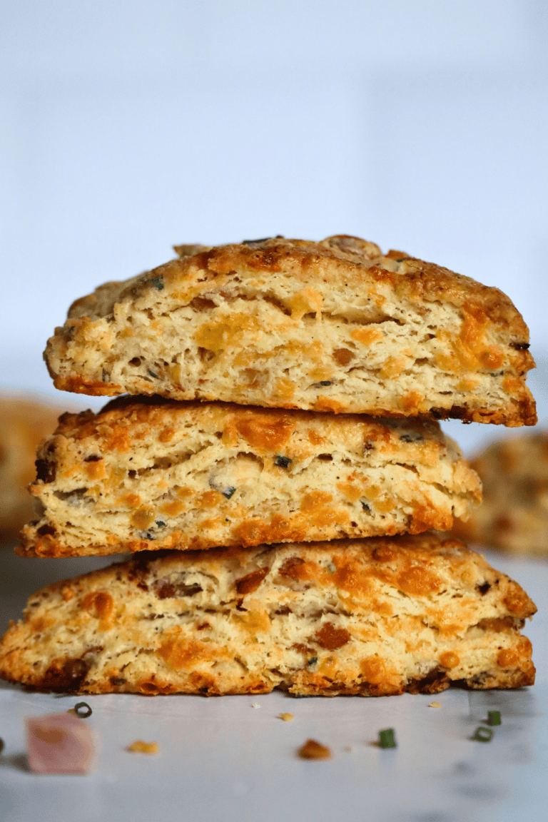 sourdough ham and cheese scones