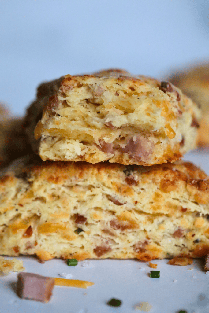 sourdough ham and cheese scones