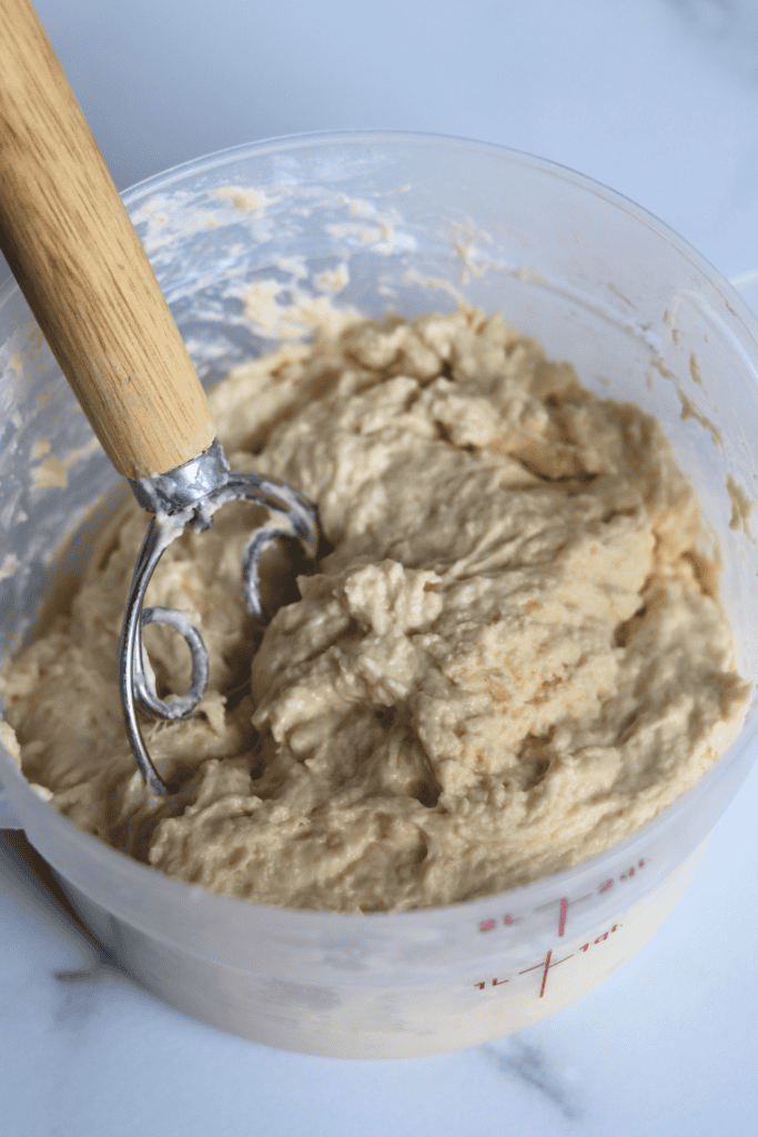 mixed ingredients to make dough