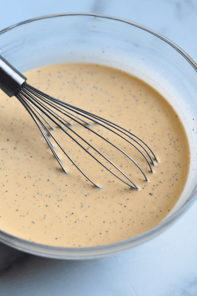 whisked wet ingredients