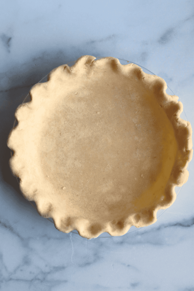 shaped sourdough pie crust