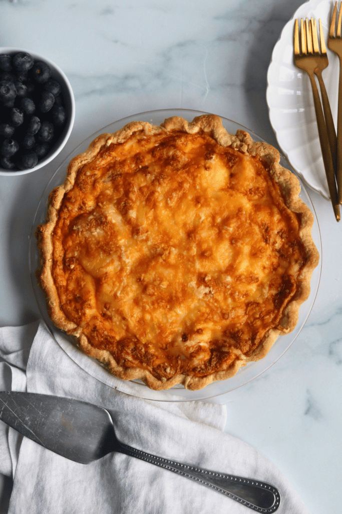 baked sourdough quiche