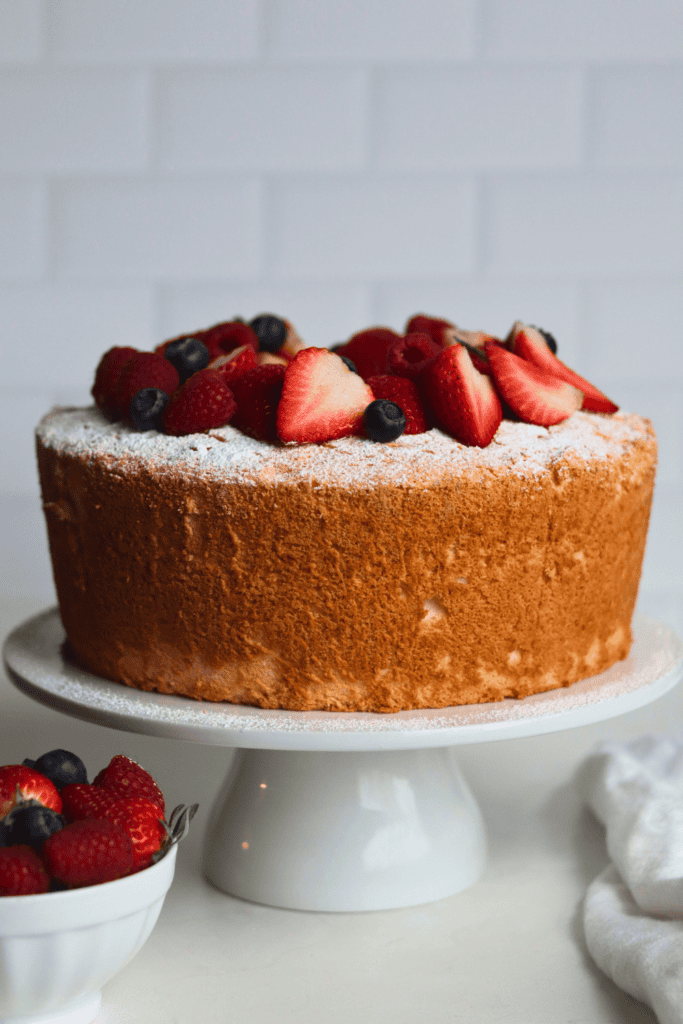 Sourdough angel food cake