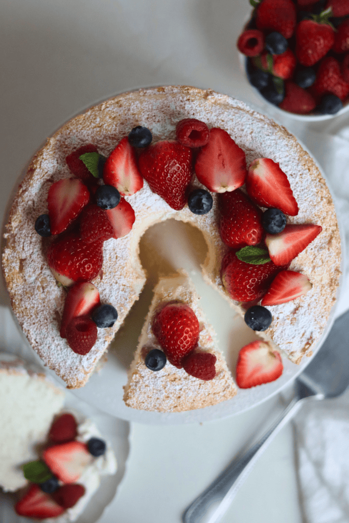 Sourdough angel food cake