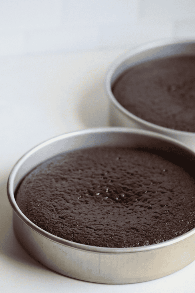 baked sourdough chocolate cake