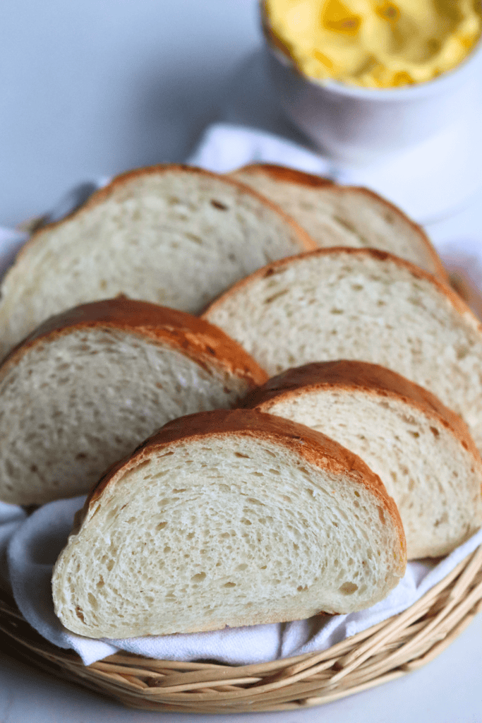 slices of sourdough discard french bread