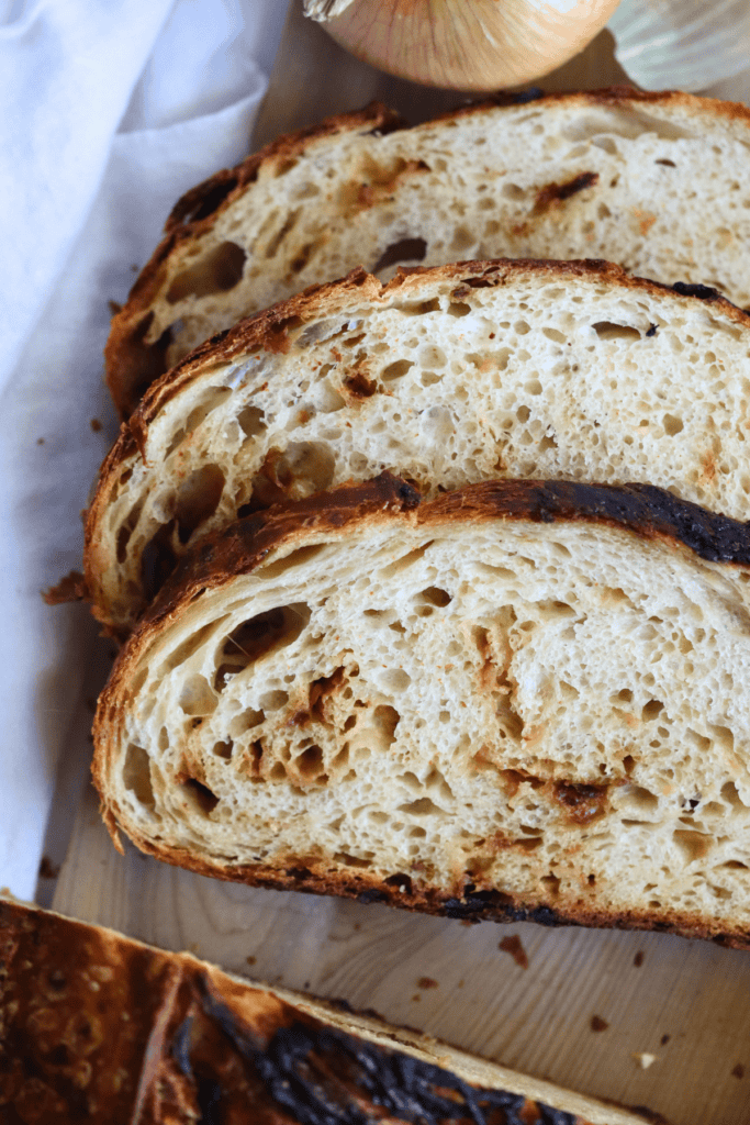Caramelized Onion Sourdough Bread