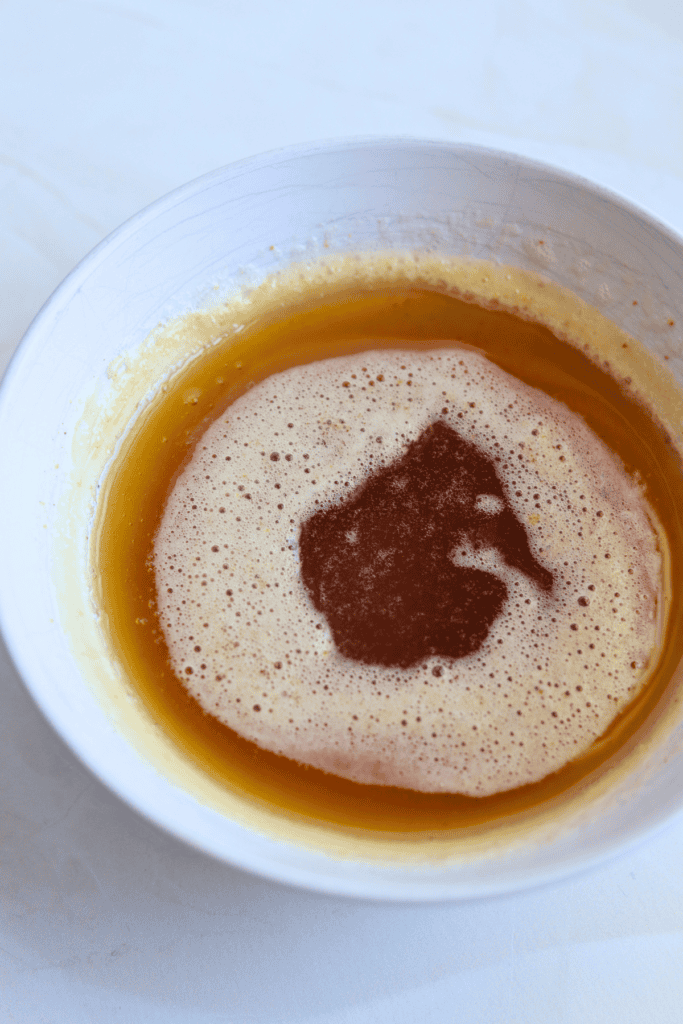 Cooling the browned butter