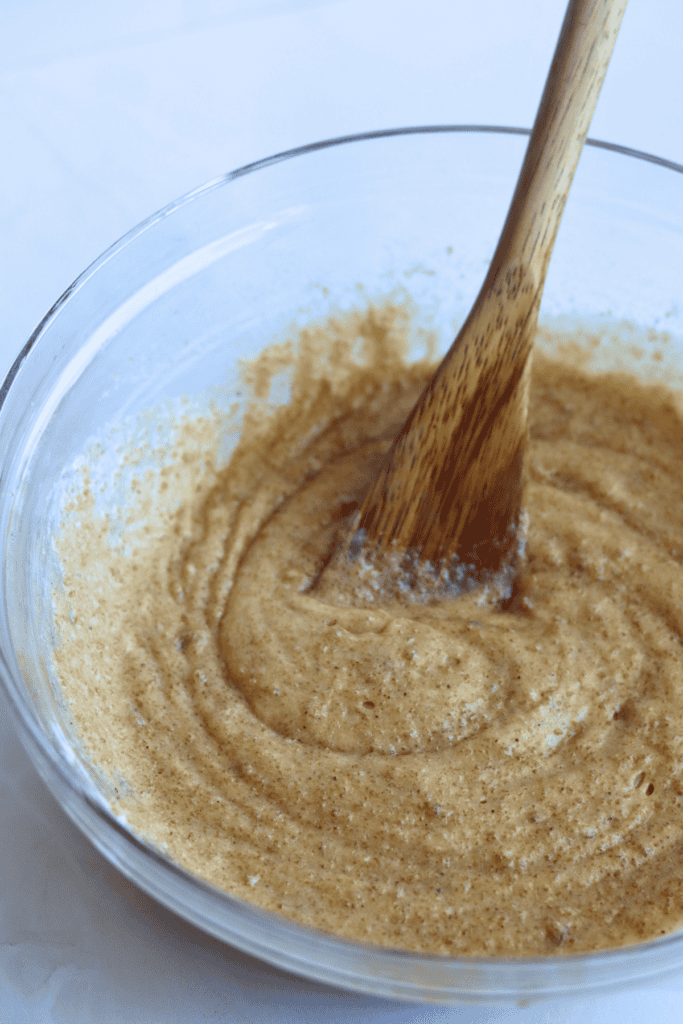 mixed wet ingredients