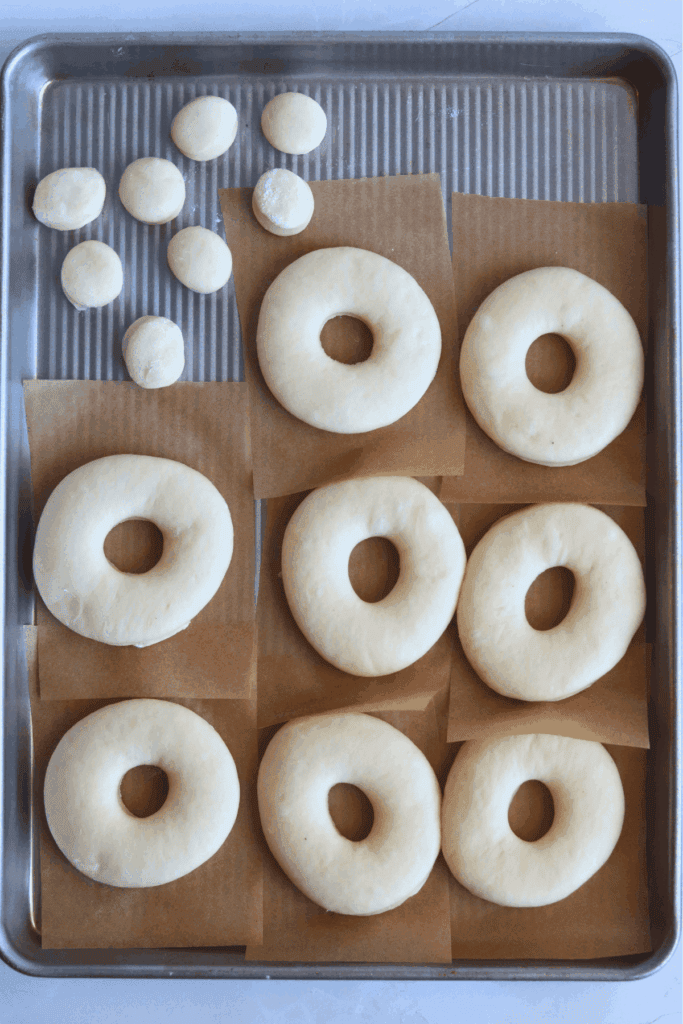 donut dough that has doubled in size