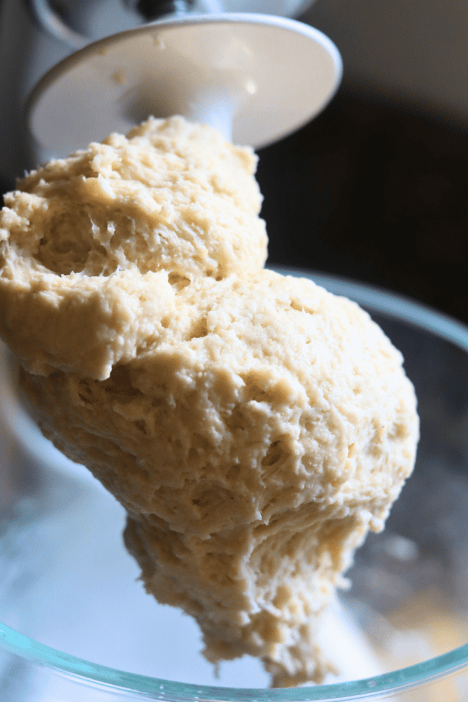 mixed ingredients to make dough