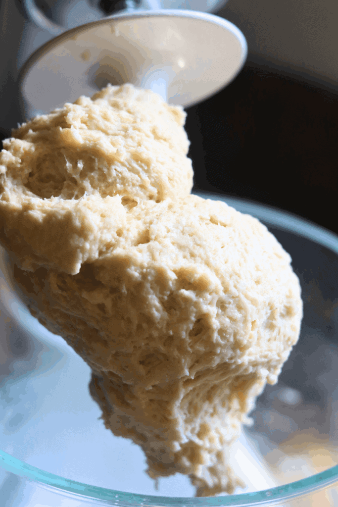 mixed ingredients to make dough