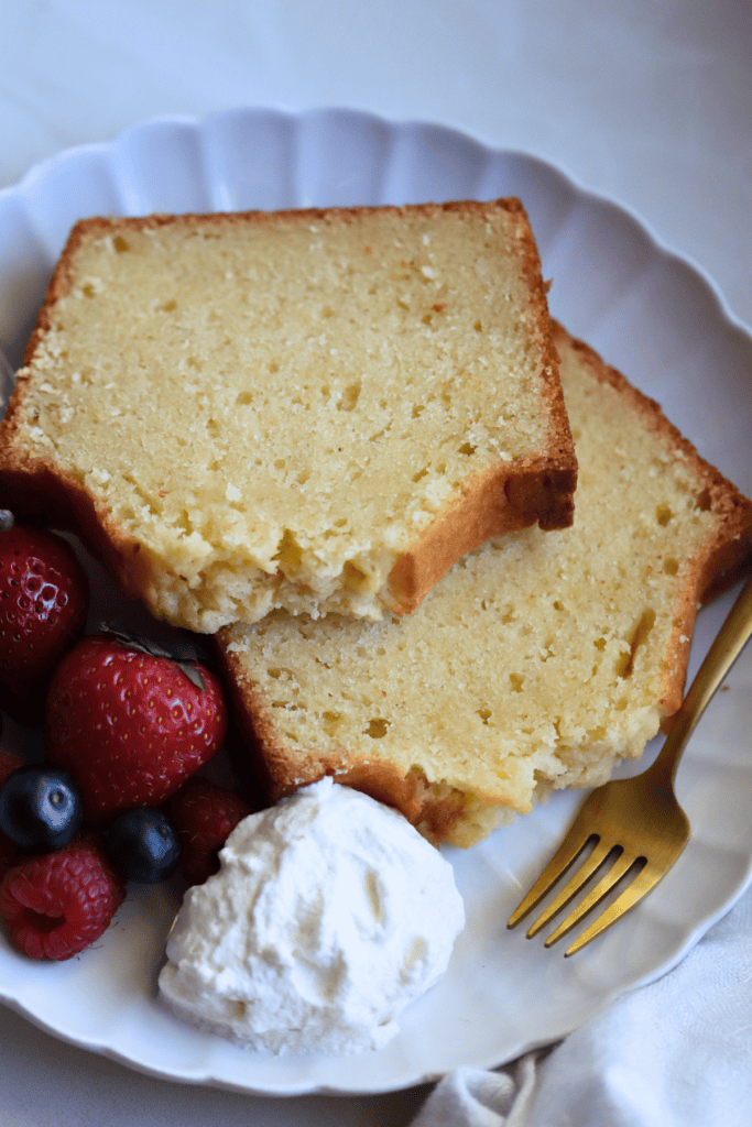 sliced cake on a plate