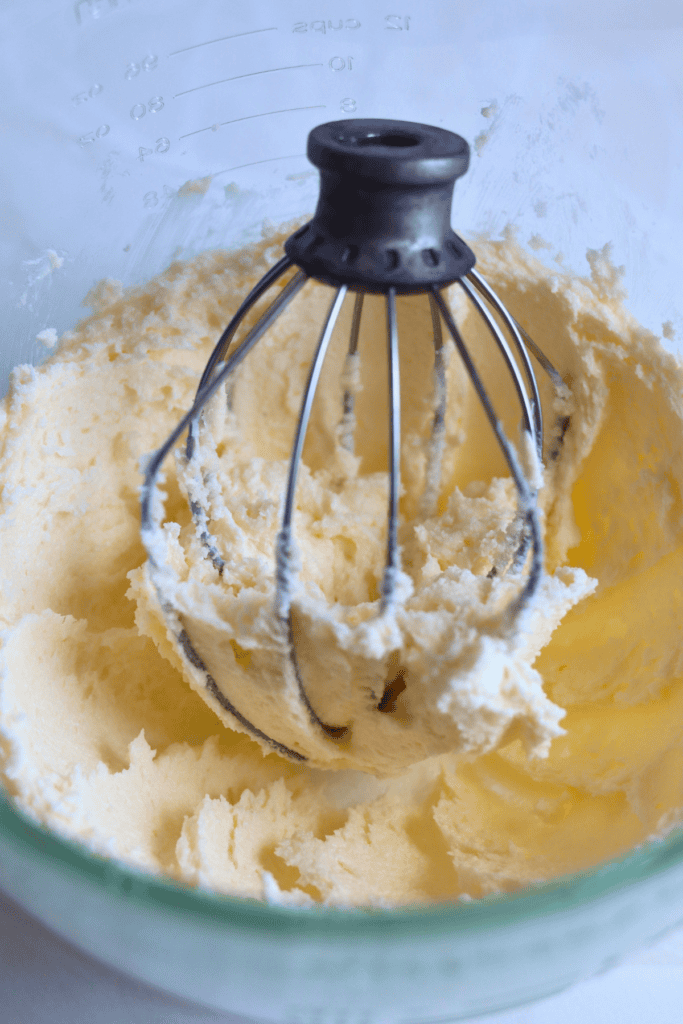 mixed butter and sugar til fluffy