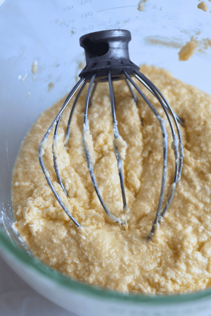 added eggs into the batter