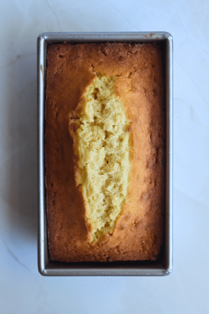 baked sourdough pound cake