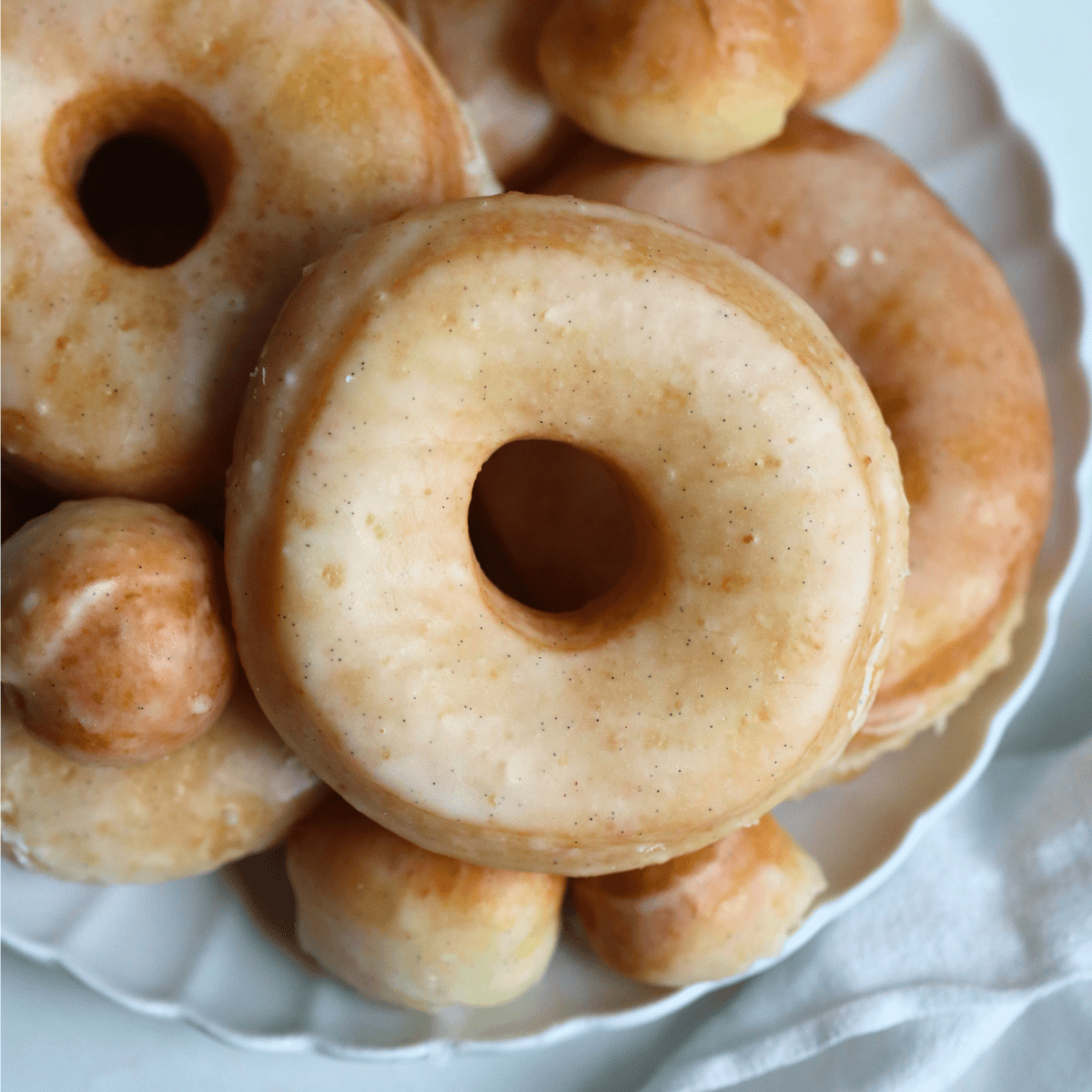 sourdough donuts on a plate