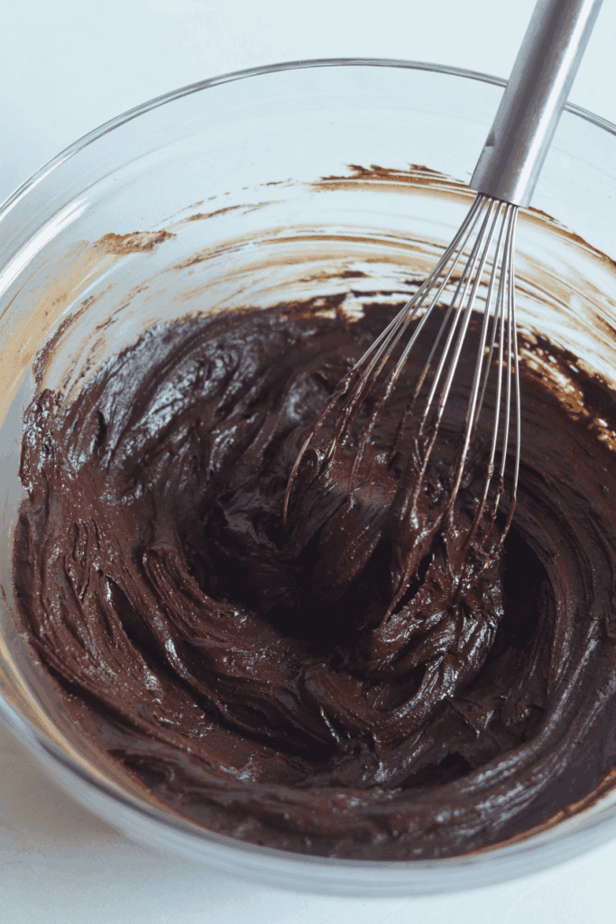 Melted chocolate and butter