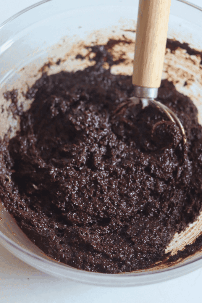 whisked sourdough cosmic brownie batter