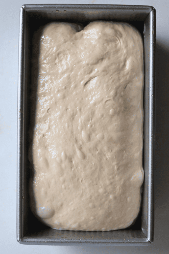 dough in a pan