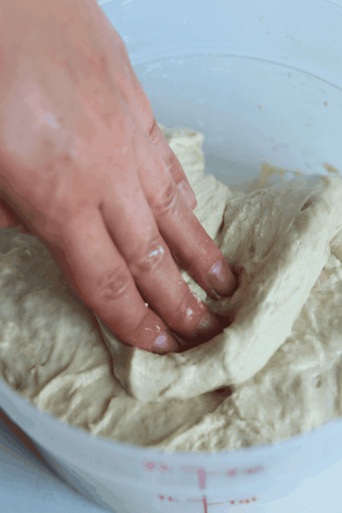 folding the dough