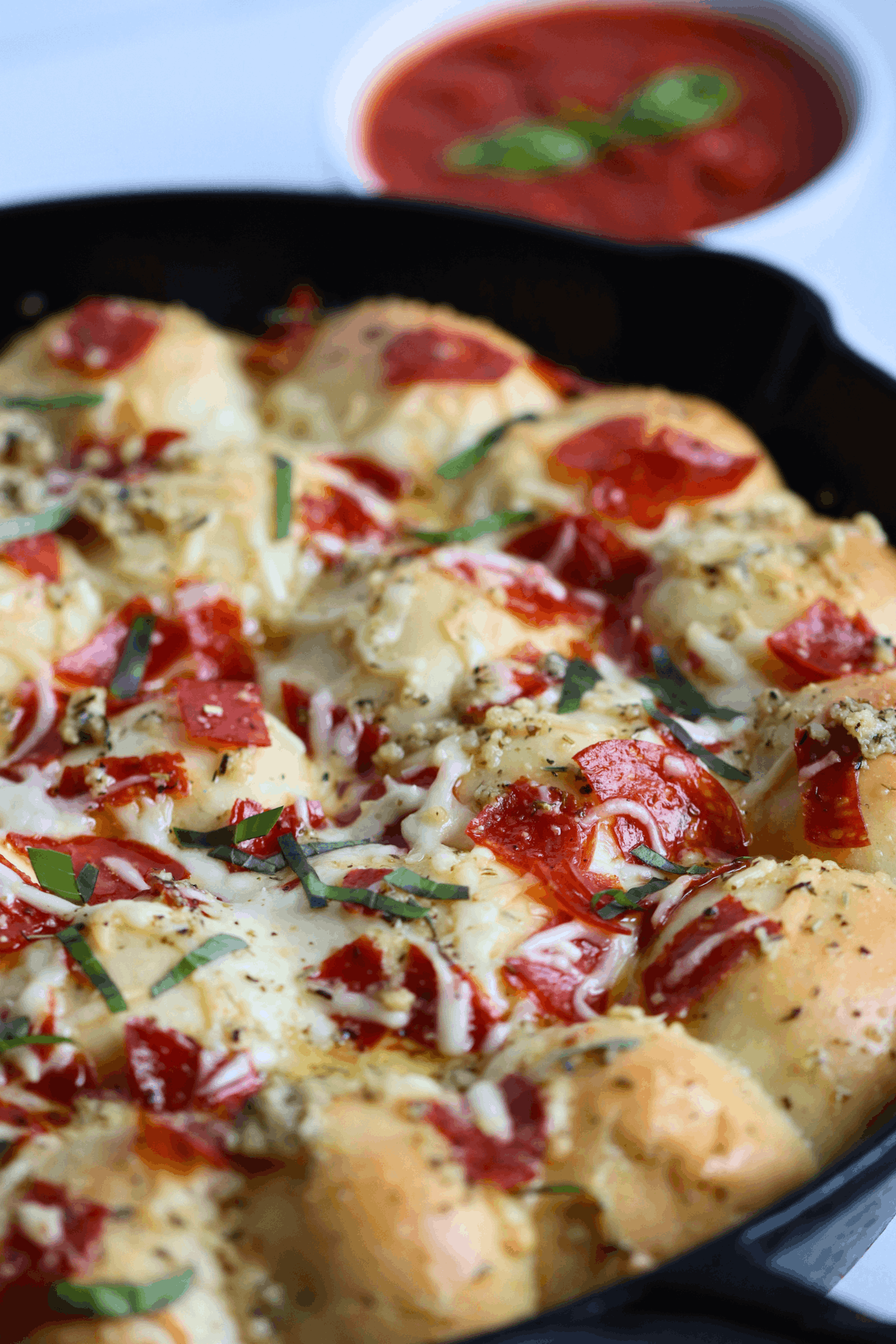 sourdough discard pizza pull apart rolls
