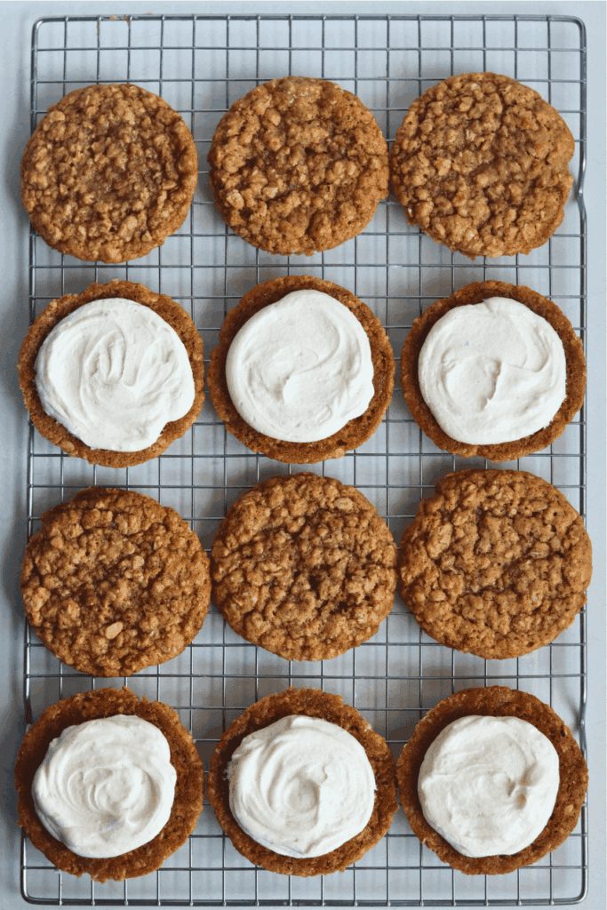 sourdough oatmeal cream pie cookies