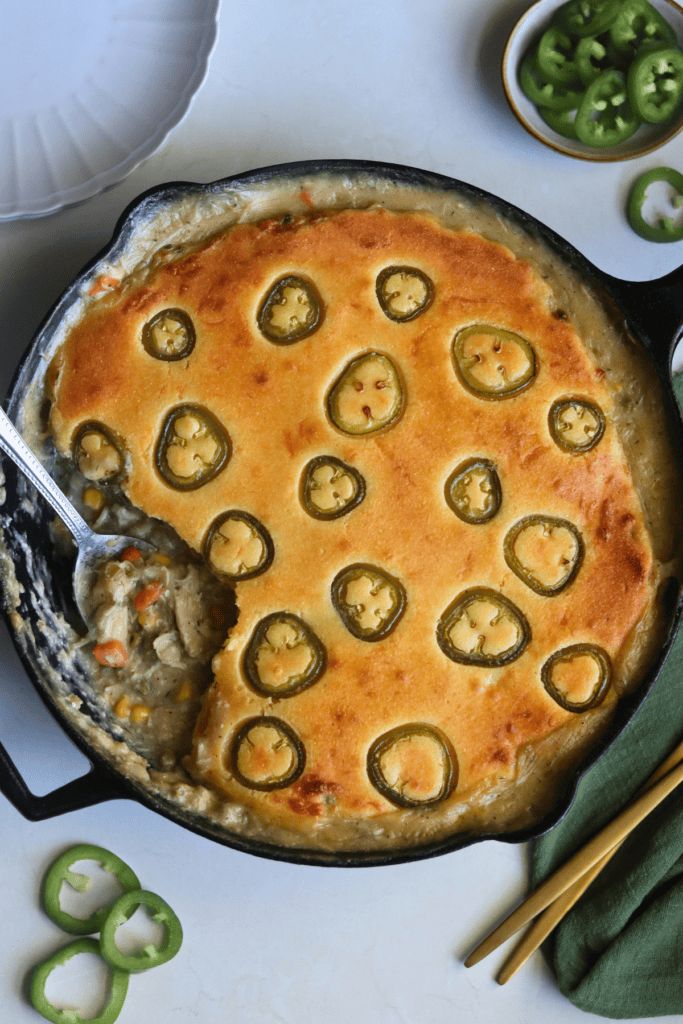 sourdough cornbread chicken pot pie