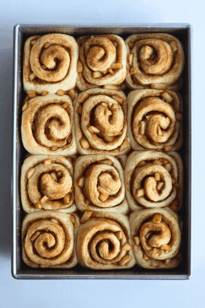 baked sourdough apple cinnamon rolls