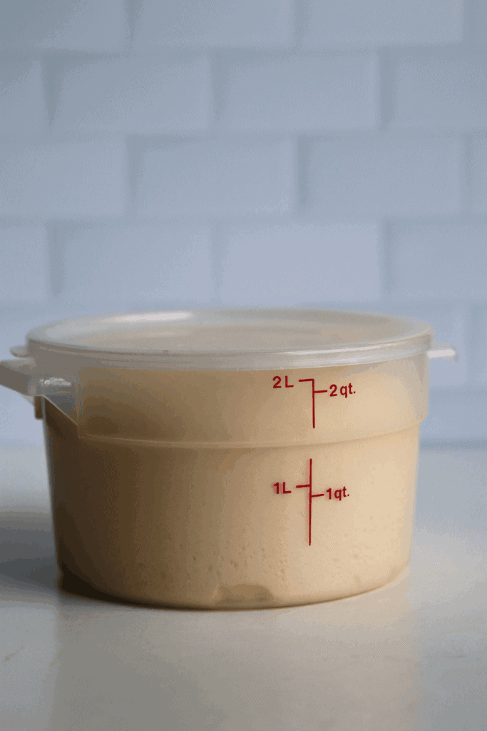 dough that has doubled size