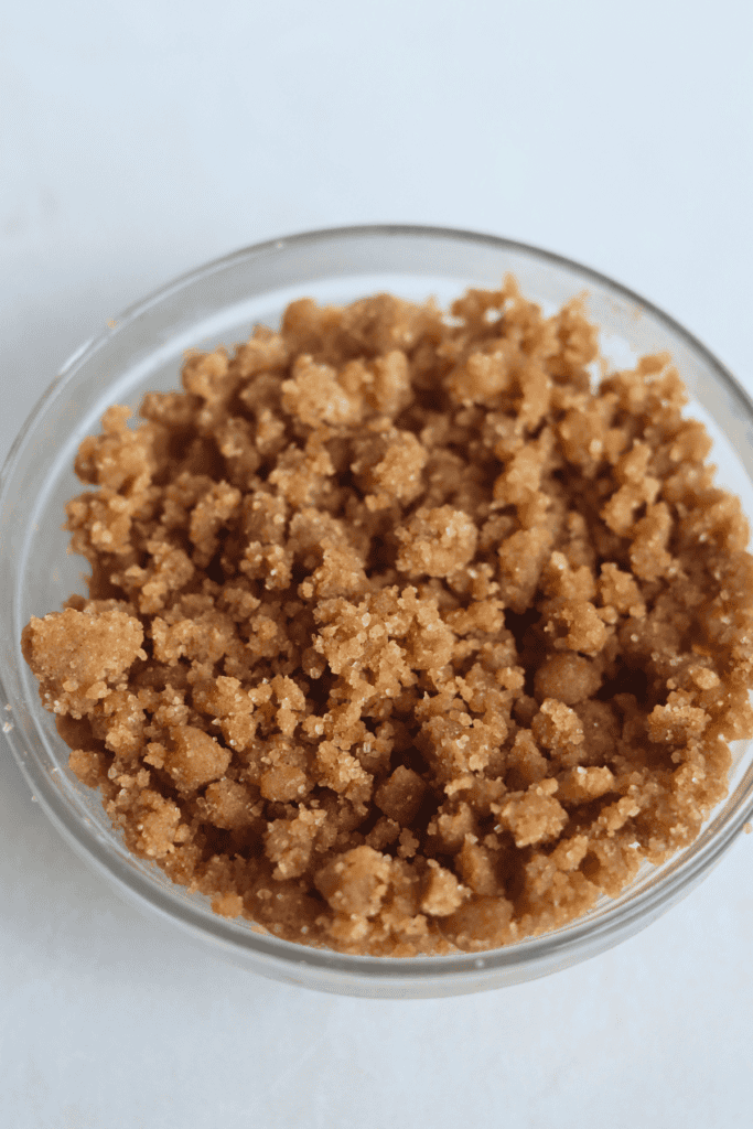 crumble topping for sourdough cream cheese muffins