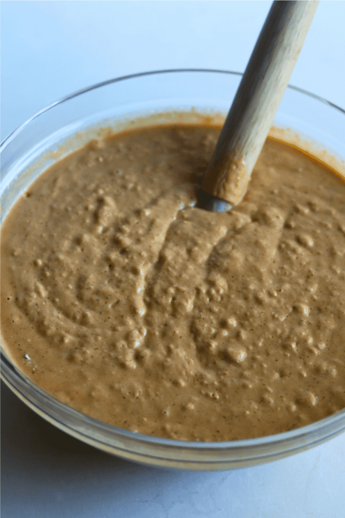 mixed wet and dry ingredients